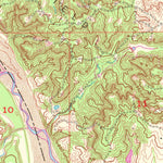 United States Geological Survey Vamoosa, OK (1958, 24000-Scale) digital map