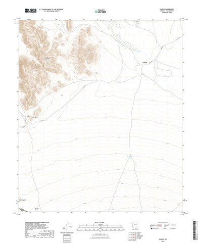 United States Geological Survey Vamori, AZ (2021, 24000-Scale) digital map