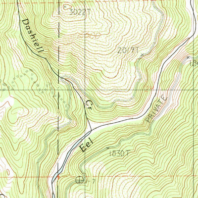United States Geological Survey Van Arsdale Reservoir, CA (1991, 24000-Scale) digital map