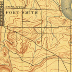 United States Geological Survey Van Buren, AR-OK (1887, 62500-Scale) digital map