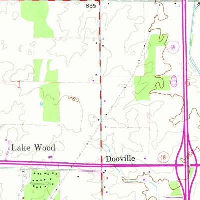United States Geological Survey Van Buren, IN (1962, 24000-Scale) digital map