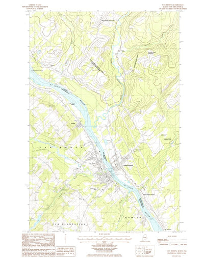 United States Geological Survey Van Buren, ME (1986, 24000-Scale) digital map