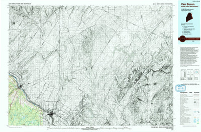 United States Geological Survey Van Buren, ME (1993, 100000-Scale) digital map