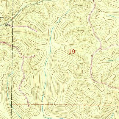 United States Geological Survey Van Buren North, MO (1965, 24000-Scale) digital map