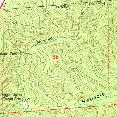 United States Geological Survey Van Buren South, MO (1968, 24000-Scale) digital map