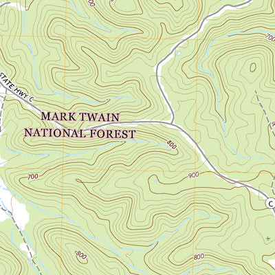 United States Geological Survey Van Buren South, MO (2021, 24000-Scale) digital map
