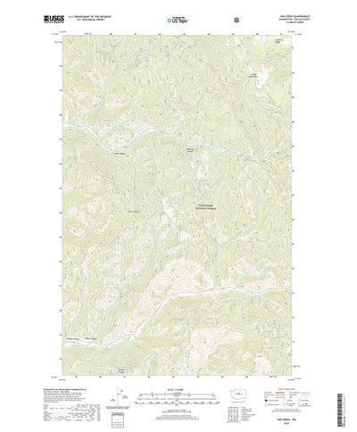 United States Geological Survey Van Creek, WA (2020, 24000-Scale) digital map
