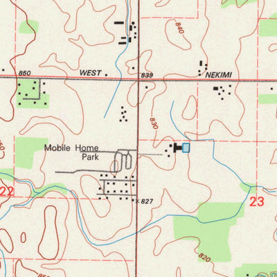 United States Geological Survey Van Dyne, WI (1992, 24000-Scale) digital map