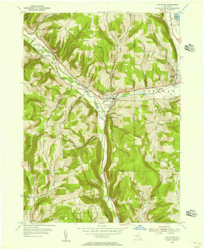 United States Geological Survey Van Etten, NY (1954, 24000-Scale) digital map