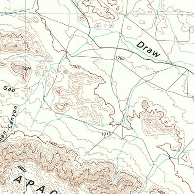 United States Geological Survey Van Horn, TX (1985, 100000-Scale) digital map