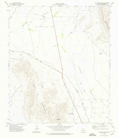 United States Geological Survey Van Horn Wells, TX (1972, 24000-Scale) digital map