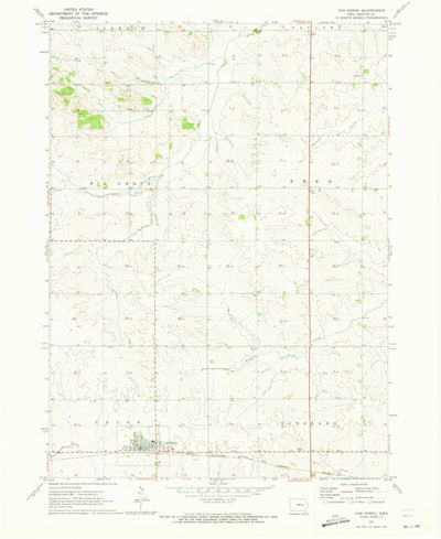 United States Geological Survey Van Horne, IA (1971, 24000-Scale) digital map
