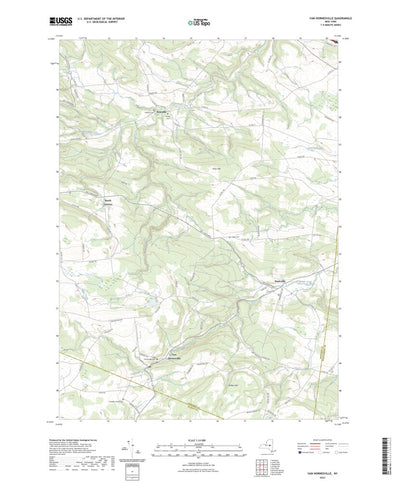 United States Geological Survey Van Hornesville, NY (2023, 24000-Scale) digital map