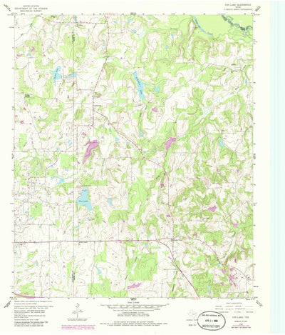 United States Geological Survey Van Lake, TX (1959, 24000-Scale) digital map