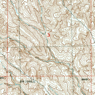 United States Geological Survey Van Metre, SD (1951, 24000-Scale) digital map