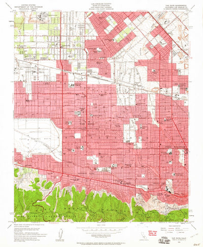 United States Geological Survey Van Nuys, CA (1953, 24000-Scale) digital map
