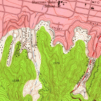 United States Geological Survey Van Nuys, CA (1953, 24000-Scale) digital map