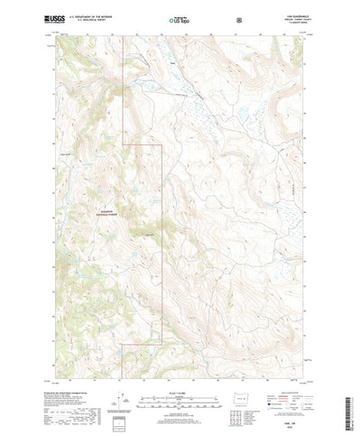 United States Geological Survey Van, OR (2020, 24000-Scale) digital map