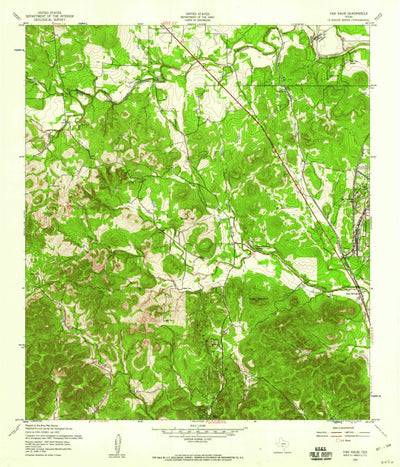 United States Geological Survey Van Raub, TX (1953, 24000-Scale) digital map