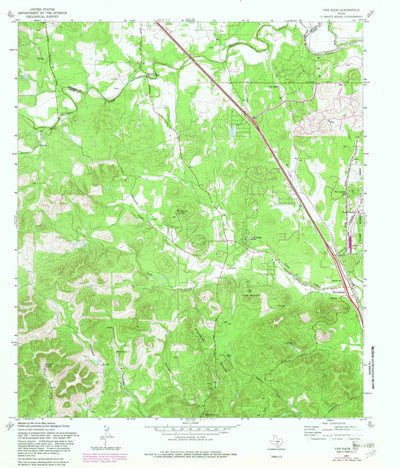 United States Geological Survey Van Raub, TX (1967, 24000-Scale) digital map