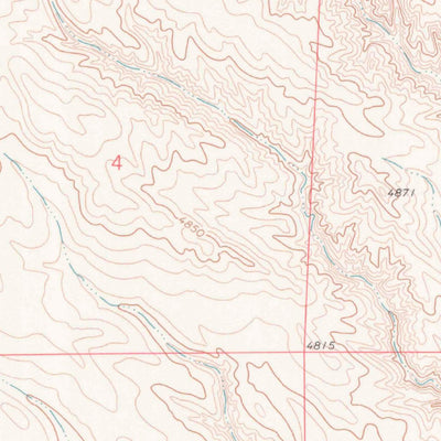United States Geological Survey Van Tassell SE, WY-NE (1977, 24000-Scale) digital map