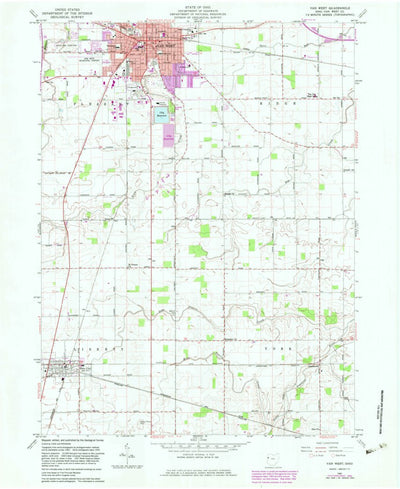 United States Geological Survey Van Wert, OH (1960, 24000-Scale) digital map