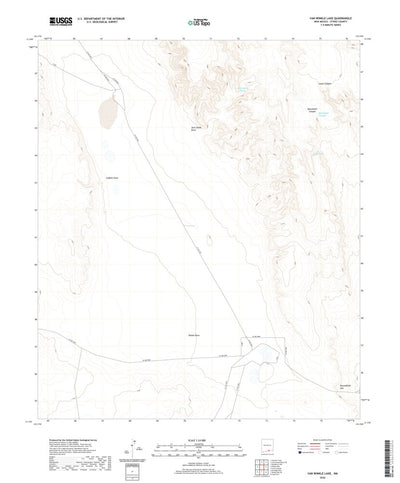United States Geological Survey Van Winkle Lake, NM (2020, 24000-Scale) digital map
