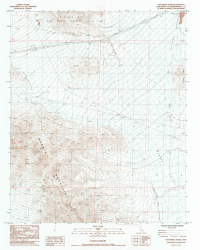 United States Geological Survey Van Winkle Wash, CA (1985, 24000-Scale) digital map
