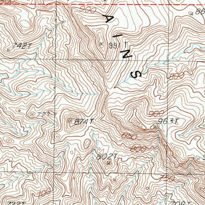 United States Geological Survey Van Winkle Wash, CA (1985, 24000-Scale) digital map