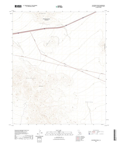 United States Geological Survey Van Winkle Wash, CA (2021, 24000-Scale) digital map