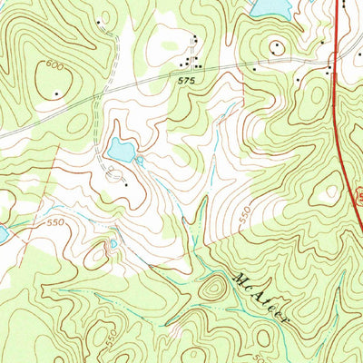 United States Geological Survey Van Wyck, SC-NC (1968, 24000-Scale) digital map