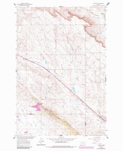 United States Geological Survey Vananda, MT (1960, 24000-Scale) digital map
