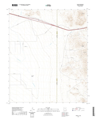 United States Geological Survey Vanar, AZ (2021, 24000-Scale) digital map