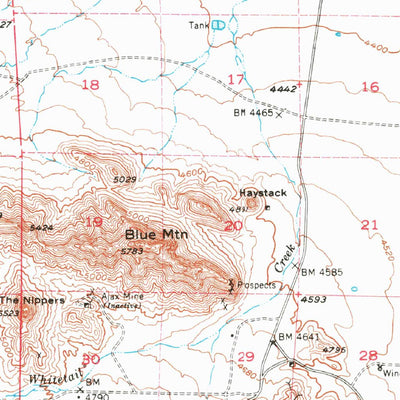 United States Geological Survey Vanar, AZ-NM (1950, 62500-Scale) digital map