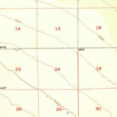 United States Geological Survey Vanar, AZ-NM (1951, 62500-Scale) digital map