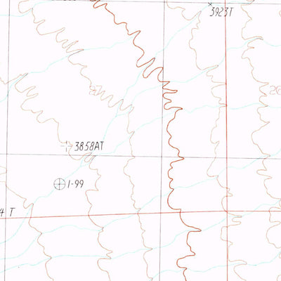 United States Geological Survey Vanar, AZ-NM (1987, 24000-Scale) digital map