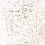 United States Geological Survey Vanar, AZ-NM (1987, 24000-Scale) digital map