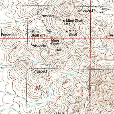 United States Geological Survey Vanar, AZ-NM (1996, 24000-Scale) digital map