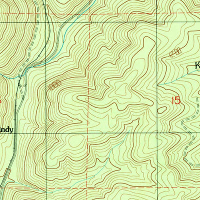 United States Geological Survey Vance Creek, WA (1990, 24000-Scale) digital map