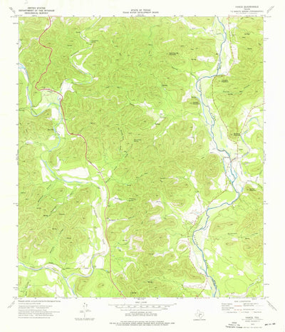 United States Geological Survey Vance, TX (1973, 24000-Scale) digital map