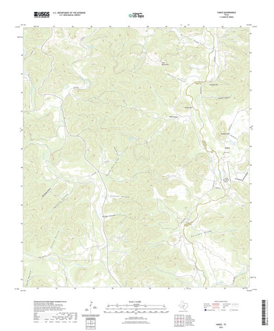 United States Geological Survey Vance, TX (2022, 24000-Scale) digital map