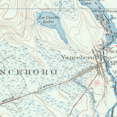 United States Geological Survey Vanceboro, ME (1930, 62500-Scale) digital map