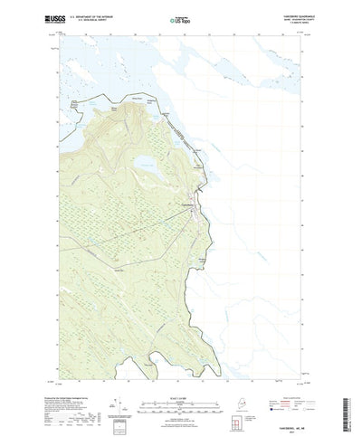 United States Geological Survey Vanceboro, ME (2021, 24000-Scale) digital map