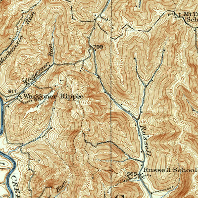 United States Geological Survey Vanceburg, KY-OH (1919, 62500-Scale) digital map