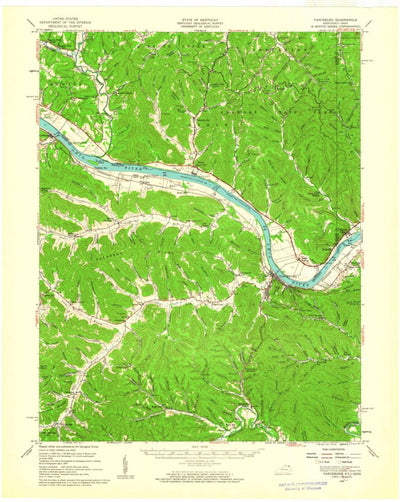 United States Geological Survey Vanceburg, KY-OH (1949, 62500-Scale) digital map