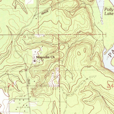 United States Geological Survey Vancleave, MS (1982, 24000-Scale) digital map
