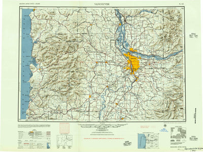 United States Geological Survey Vancouver, WA (1948, 250000-Scale) digital map