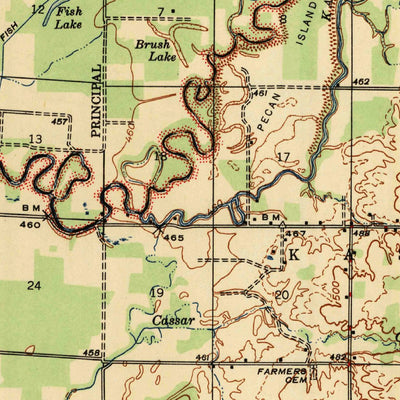 United States Geological Survey Vandalia, IL (1947, 62500-Scale) digital map