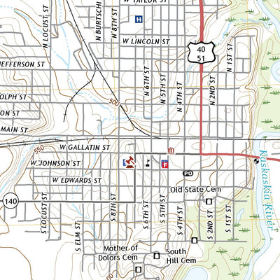 United States Geological Survey Vandalia, IL (2021, 24000-Scale) digital map