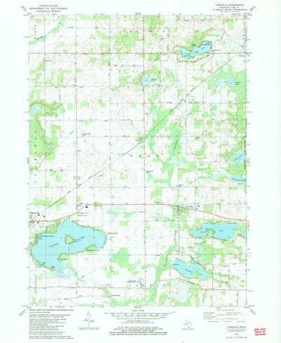 United States Geological Survey Vandalia, MI (1981, 24000-Scale) digital map